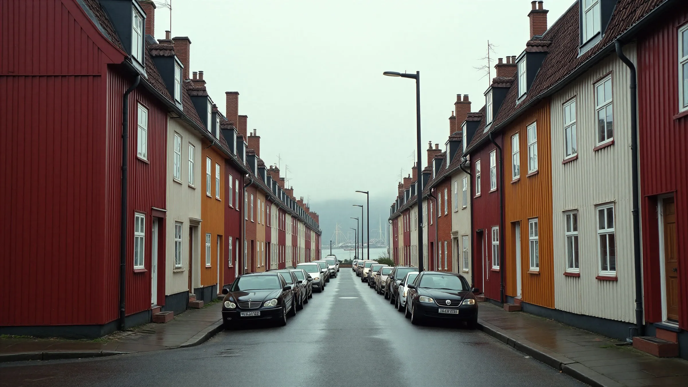 Strassenzug in Flensburg